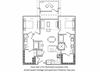 1 Bed H floor plan 1 Bed H floor plan at Cannery Park by Windsor, California, 95112
